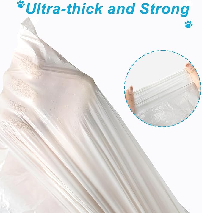 120Counts Litter Box Liners Compatible with MW-SC01, Self-Cleaning Cat Litter Box Bags,Automatic Cleaning Cat Litter Box Liners（18X12inch）