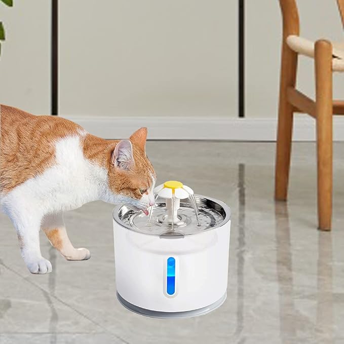 12/16 Pack Cat Water Fountain Filters, Cirfifth Triple Filtration System Pet Cat Fountain Filter Replacement for 84oz/2.5L Automatic Cat Fountain (4 Pack)