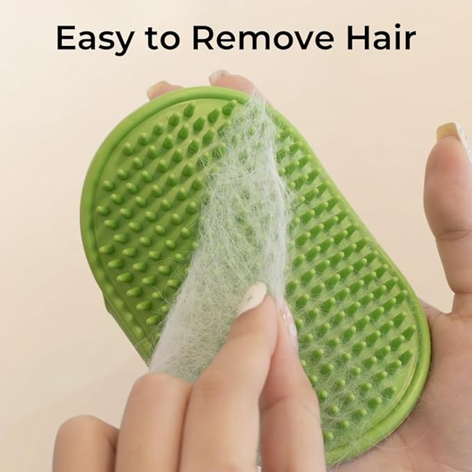 4 Pack Softer Self Groomer Wall Corner Massage Comb Scratcher Grooming Brush Tool Cleaning Tool Indoor for Long Short Fur Kitten Cats Dogs, Green