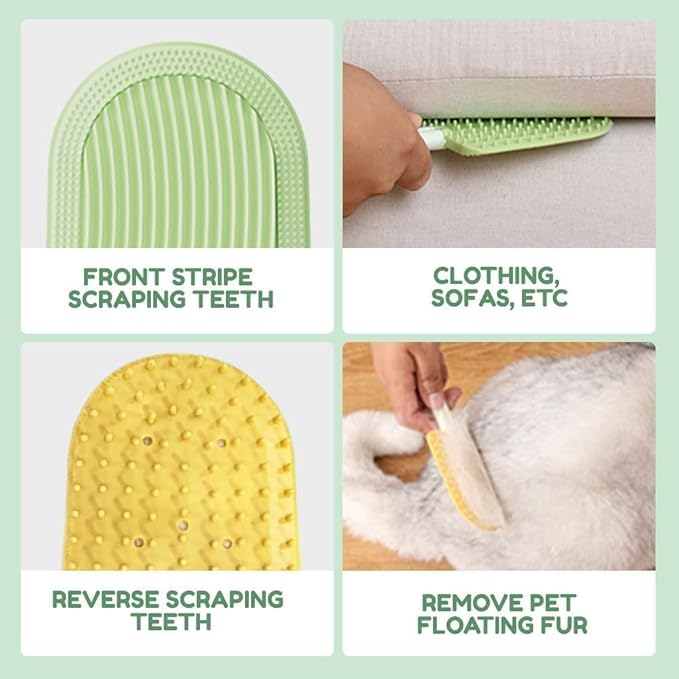 2PCS Cat Tongue Comb, Soft Cat Tongue Brush, Cat Tongue Licking Hair Comb, Multifunctional Pet Ice Cream Massage Comb