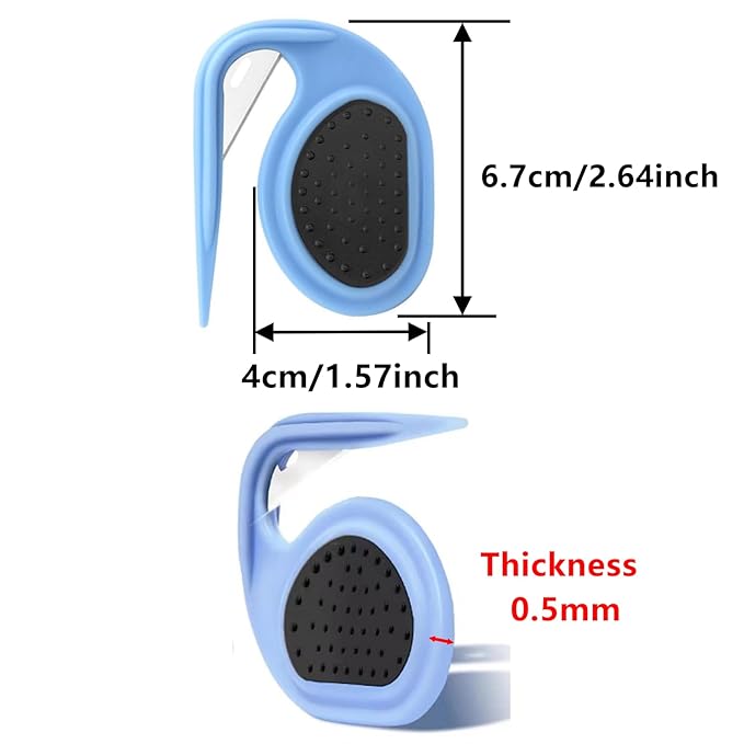 2 PCS Pet Grooming Tool Professional Dematting Comb Dog Detangler Brush Hair Grooming Tool Dog Undercoat Rake Grooming Rake for Grooming - Cuts Through Matts & Tangles with Ease(Blue、Green）