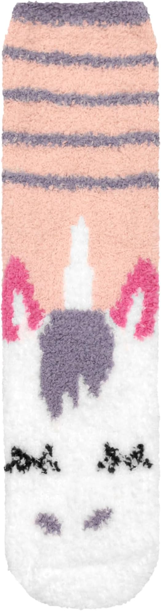 BambooMN Women's Super Soft Warm Microfiber Fuzzy Cozy Unicorn Series Crew Socks