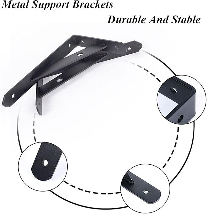 LhyBtm 2 Pack Wall Mounted Cat Climbing Step Shelf Cat Hideaway Platform Climber Wooden Cat Step Cat Wall Furniture for Indoor Cat Playing Jumping Lounging 7.87 x 9.84 Inch / 20 x 25cm