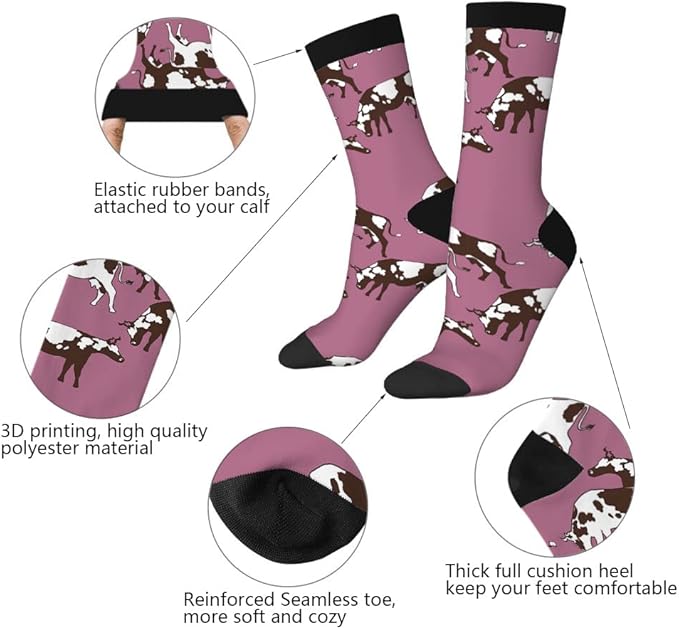 AOYEGO Volleyball Funny Socks Water Polo Balls Iridescent Novelty Casual Crew Socks Contrast Color Design for Women Men Gift