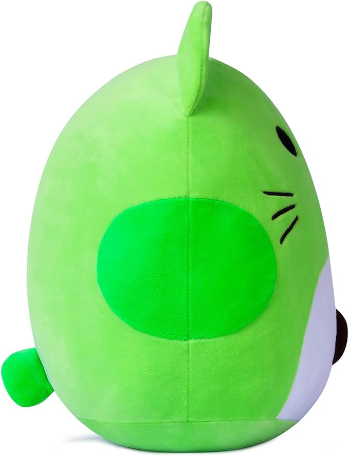 Avocado Cat Plush Pillow, Cute Cat Plushie Toy, Soft Pillow Plush, Present for Kids Boys Girls Christmas Birthday (11.5 inches)