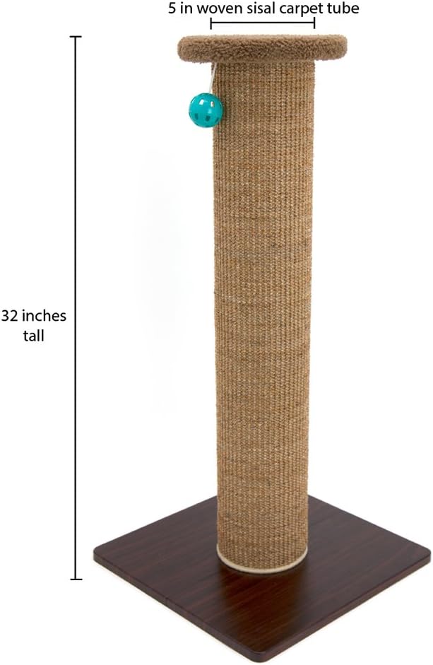 Kitty City Sisal Post Scratcher, Sisal Post (Brown)