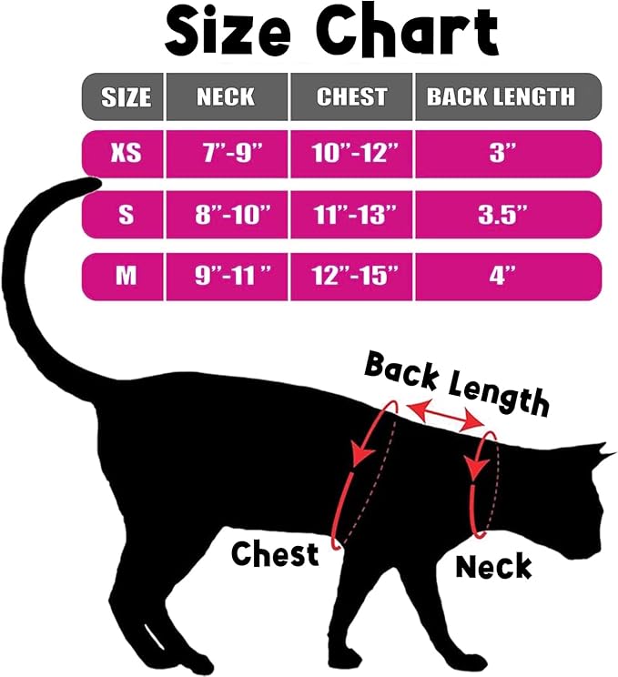 MeWO Kitten Leash and Harness Set - Escape Proof, Reflective, Adjustable for a Safe & Snug Fit - Small Cat Harness and Leash Set Cat Leashes and Harnesses for Walking Outdoors Kitten Harness and Leash