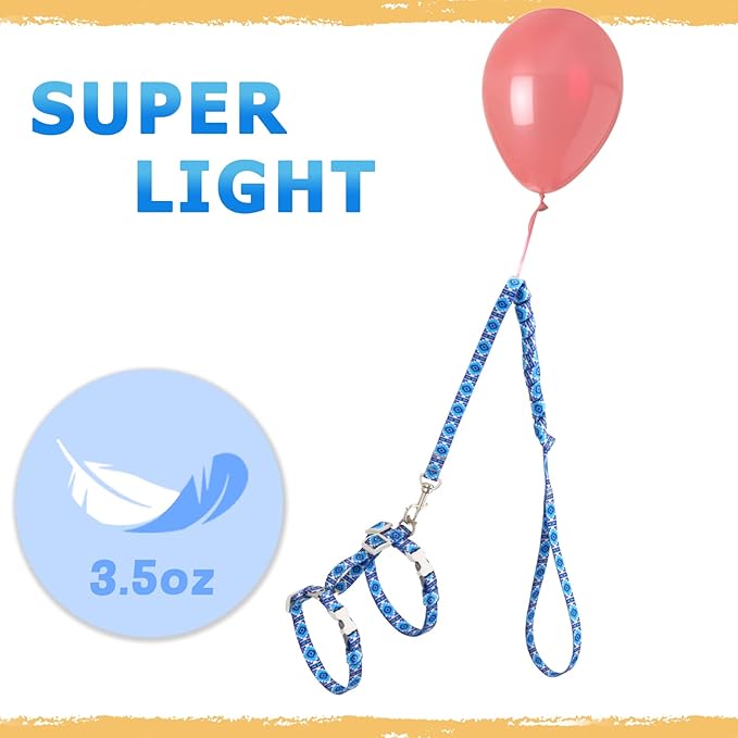 Supet Cat Harness and Leash Escape Proof, Adjustable Cat Leash and Harness Set for Walking, Lightweight Cat Harness for Large Small Kittens