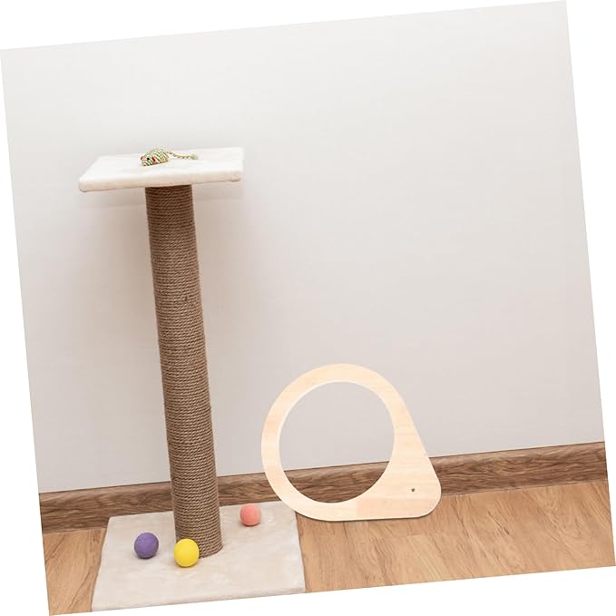 Cat Climbing Pole Accessory Cat Scratcher Post Frame Replaceable Cat Bed Holder Wear-Resistant Cat Perch Frame DIY Cat Shelf for Cats and Kittens