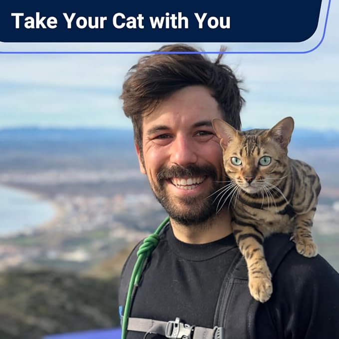 Houdini™ Escape Proof Cat Harness and Leash Set by OutdoorBengal for Walking Cats and Kittens (Leather, Medium Cat)