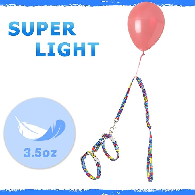 Supet Cat Harness and Leash Escape Proof, Adjustable Cat Leash and Harness Set for Walking, Lightweight Cat Harness for Large Small Kittens