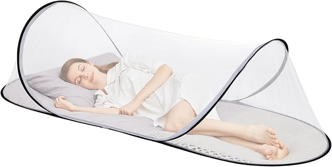 78.7 x 31.5 x 23.6 Inch Large Pop Up Mosquito Net, Collapsible Portable Mosquito Tent, Suitable for Adult Baby Bedroom, Outdoor Camping Use