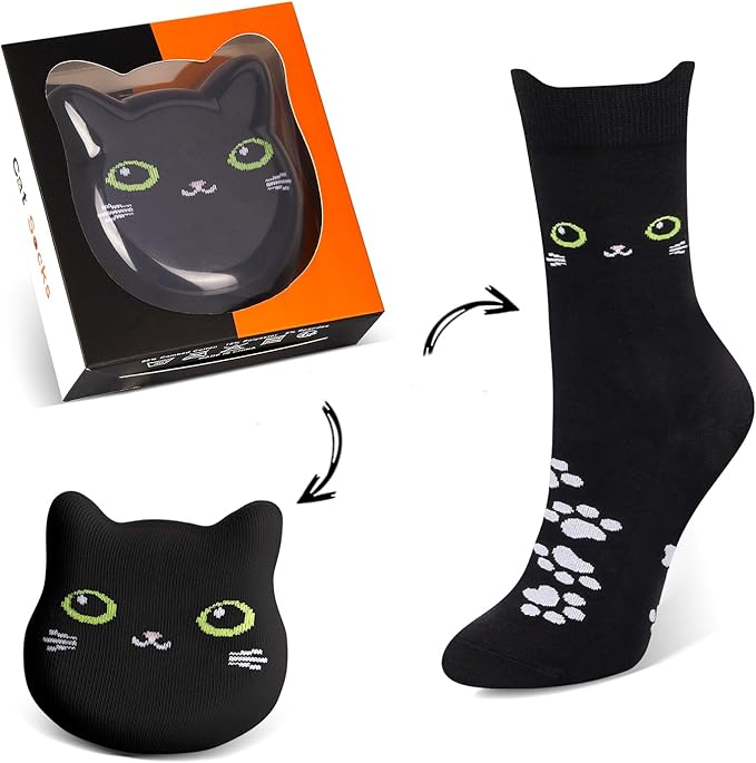 AGRIMONY Women's Cat Socks Cute Animal Socks Dog Valentines Easter Fun Gifts for Women