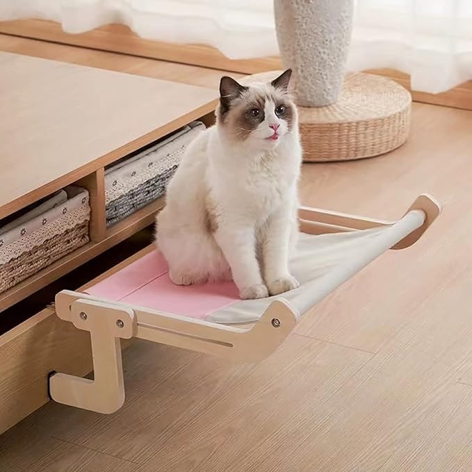 YSG Windowsill,Bedside,Chair Back,Drawer Perch for Cat,Easy to Assemble and Use Cat Bed,Making The Most of Space,Durable and Stable Cat Shelf Bed