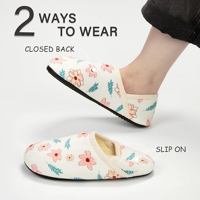 ATHMILE House Slippers for Women Men Indoor Barefoot Slippers Socks Furry Slip on House Shoes Cozy Comfy Slippers for Home Bedroom Travel Yoga