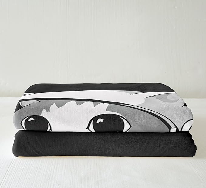 Astro-cat Sherpa Blanket Cute Pet Cats Fleece Throw Blanket for Sofa Couch Bed Decor Animals Universe Explore Plush Blanket Black White Fuzzy Blanket Baby 30"x40"