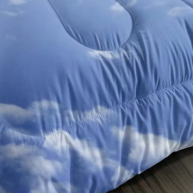 AILONEN Astronaut Comforter Set for Teens Boys Kids Girls, Space Astronaut Bedding Set Queen Size,Outer Space Themed Quilted Duvet Bed Set,Planet Quilt,1 Comforter 2 Pillowcases 3 Piece