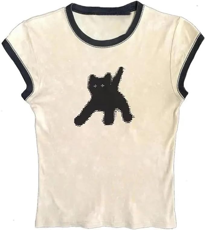 Baby Tees Women Graphic Tops Y2K Grunge Clothes