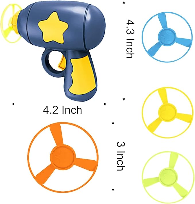 10 Pieces Cat Fetch Toy with Colorful Flying Propellers Set, Cat Playing Interactive Cat Toys for Cat Kitten Chasing Exercise