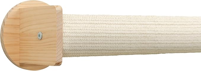 TRIXIE Wall Set 5, Indoor Wall Mounted Cat Climbing System, 2 Sisal Scratching Post for Corners, Cat Ledges, Natural