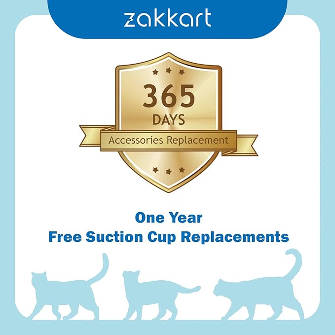 Foldable Cat Hammock for Window - Cordless, Embeded Machine Washable Bed, Robust Metal Frame - Cat Window Perch for Large Cats and Kitten (Brown Bolster Bed, Medium)