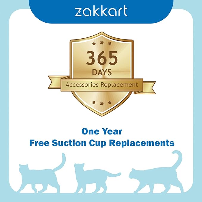 Foldable Cat Hammock for Window - Cordless, Embeded Machine Washable Bed, Robust Metal Frame - Cat Window Perch for Large Cats and Kittens (White Bolster Bed, Medium)