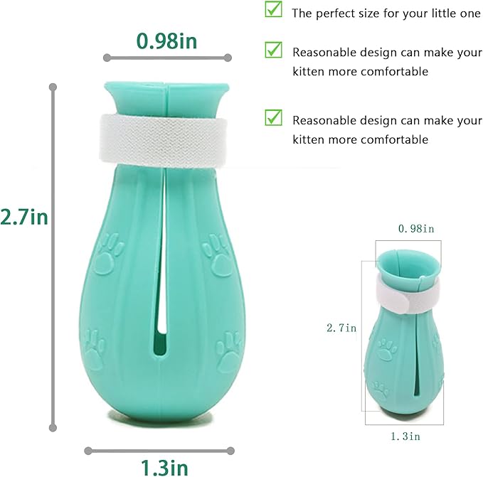 Anti-Scratch Silicone cat Shoes,Cat Claw Covers,Adjustable Multifunctional Anti-Bite Shower net Bag，Cat Grooming Mesh Bag, Pet Medical Shoes,Cat Bathing Bag (No.2)