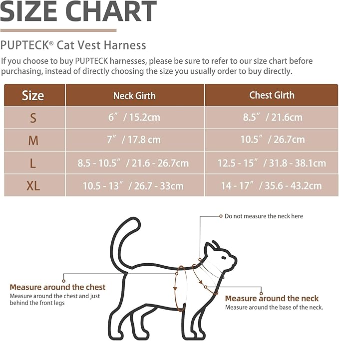 PUPTECK Soft Mesh Cat Vest Harness and Leash Set Puppy Padded Pet Harnesses Escape Proof for Cats Small Dogs, Blue Medium