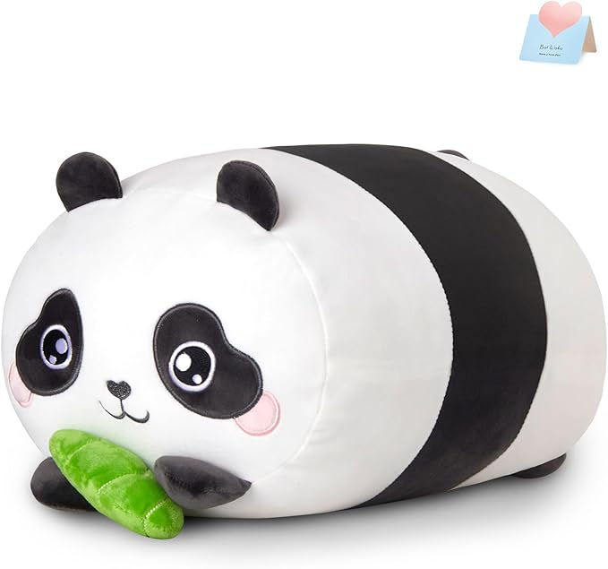 20" Panda Plush Stuffed Animals Jumbo Plushie Squishy Pillow Gaint Big 20 in Squish Gifts for Kids Girls Boys