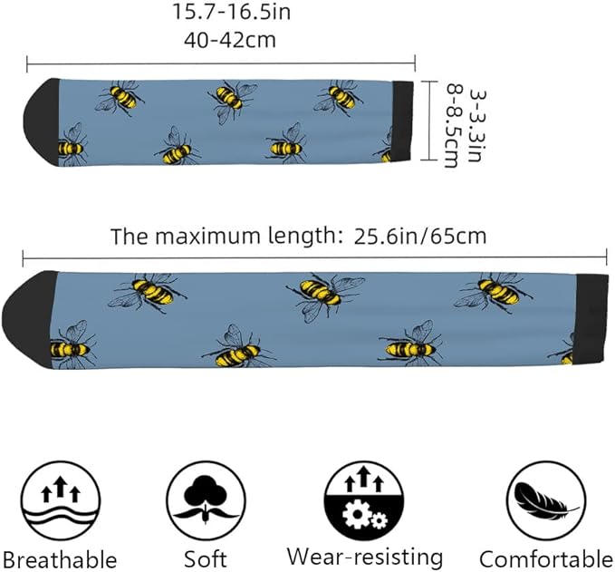 AOYEGO Volleyball Funny Socks Water Polo Balls Iridescent Novelty Casual Crew Socks Contrast Color Design for Women Men Gift