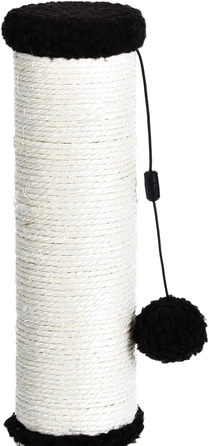 Cat Craft Scratching Post, Cat Scratch Post 20" Kitten Scratcher Sisal Scratch Posts with Hanging Balls, Brown