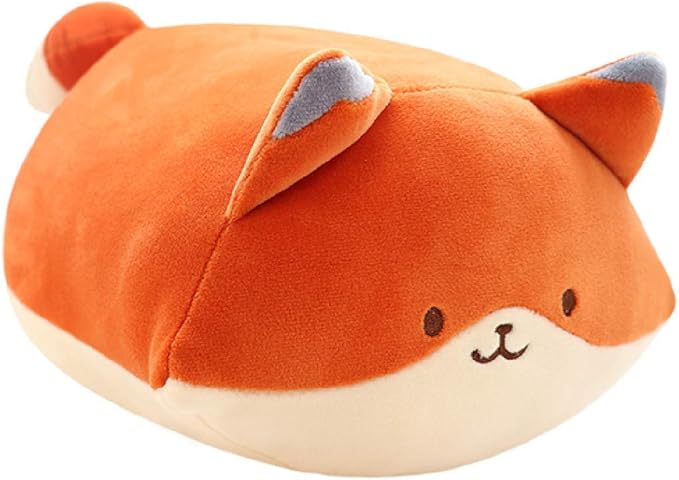 Anirollz Stuffed Animal Plush Toy – 10" Medium Plush Doll | Soft, Squishy, Cute, Comfort, Safe | Birthday Gift Pillow with Cute Character Fox Foxiroll