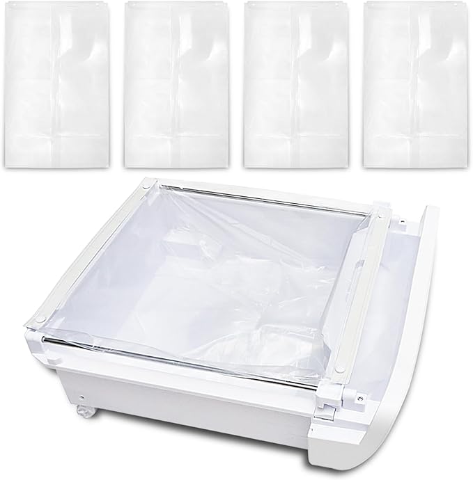 80-Pack Cat Litter Box Liners Compatible with Petsnowy Litter Box, Self-cleaning Waste Drawer Bags for Automatic Cat Litter Box, Clear and Durable Liner