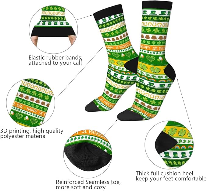 AOYEGO Volleyball Funny Socks Water Polo Balls Iridescent Novelty Casual Crew Socks Contrast Color Design for Women Men Gift