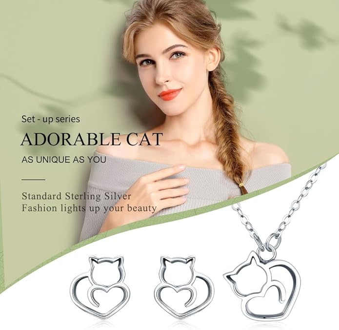 925 Sterling Silver Dog Paw Cat Panda Necklace for Women Cute Dainty Animal Pendant Necklace Gifts for Cat Mom Animals Lover…