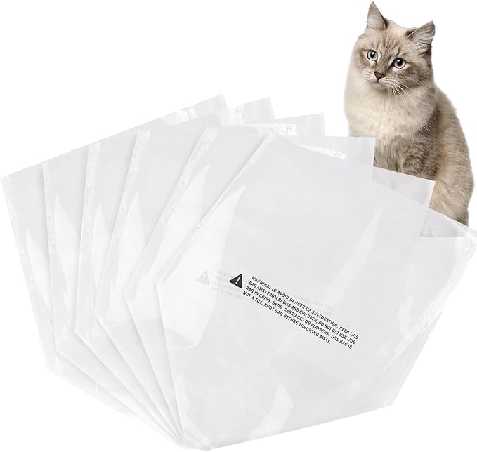 100 Count Waste Litter Robot Bags,Cat Litter Box Liner Bags Compatible with Litter Bag Robot 3 4 Waste Bags,9-11 Gallons,Cat Litter Automatic robot Liner Bags