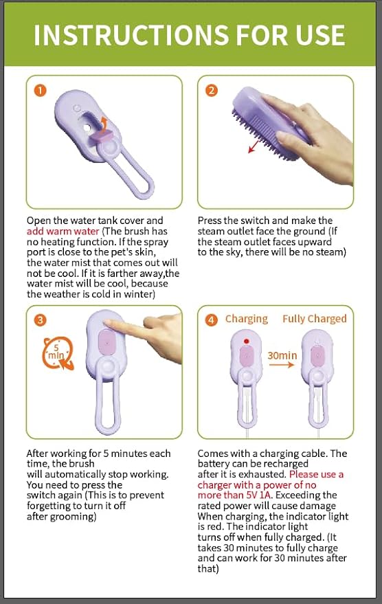 2024 Multifunctional Pet Grooming Brush - 3-in-1 Detangling and Massage Comb for Removing Loose Hair from Cats and Dogs