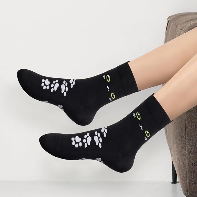 AGRIMONY Women's Cat Socks Cute Animal Socks Dog Valentines Easter Fun Gifts for Women