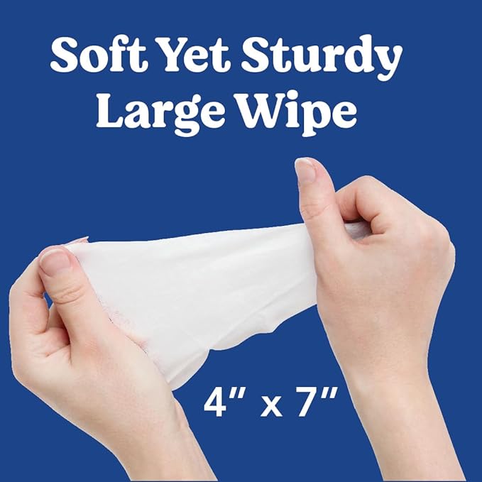 ANGELS’ EYES Face, Eye & Paw Cleansing & Tear Stain Wipe, Large 4”x7” Hypoallergenic Dog & Cat Wipes, Reduce Tear Stains, Dirt, and Discharge, Fragrance Free, 40 Count