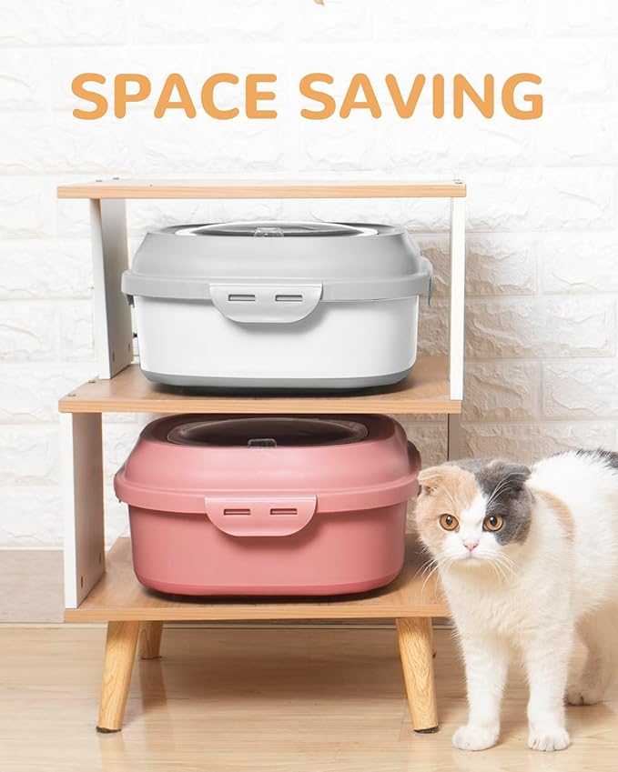 32-35 Lbs Dog Food Storage Container Collapsible Dog Food Container with Airtight Lids, Wheels, Scoop and 2pcs Food Storage Containers, Large Pet food storage for Dog, Cat