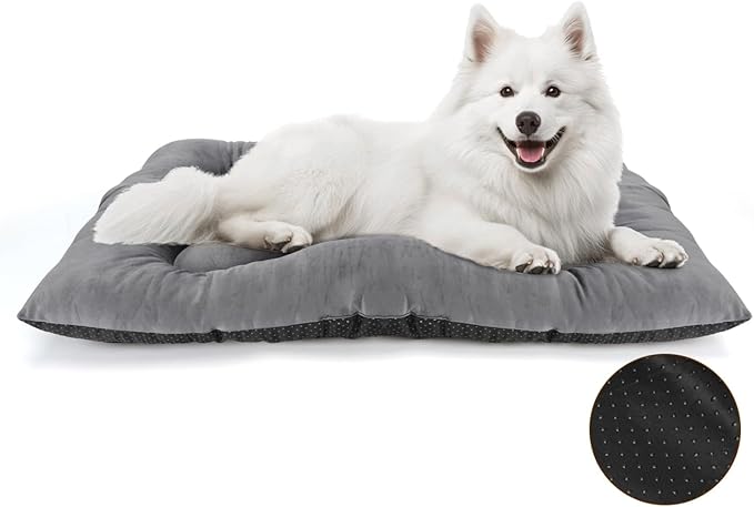 Nobleza Warm Dog Sleep Bed Mat for Cold, Winter Self-Heating Beds Pet Cat Crate Pad Fluffy Comfy Kennel Anti-Slip for Small Medium Dog Kitten, Lightweight Sleeping Dog Travel Mat for Outdoor Indoor