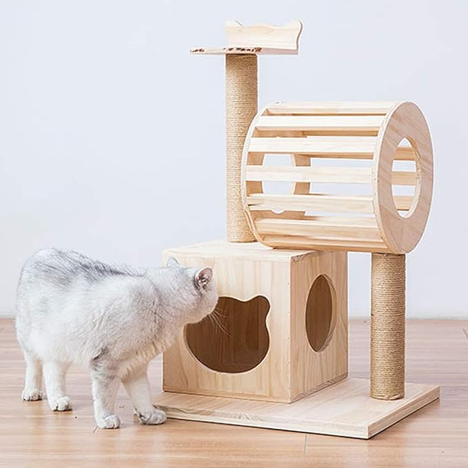 Aoneky Replacement Cat Scratching Post Sisal Rope - Hemp Rope for Cat Tree and Tower (3/8'' 66 Ft)