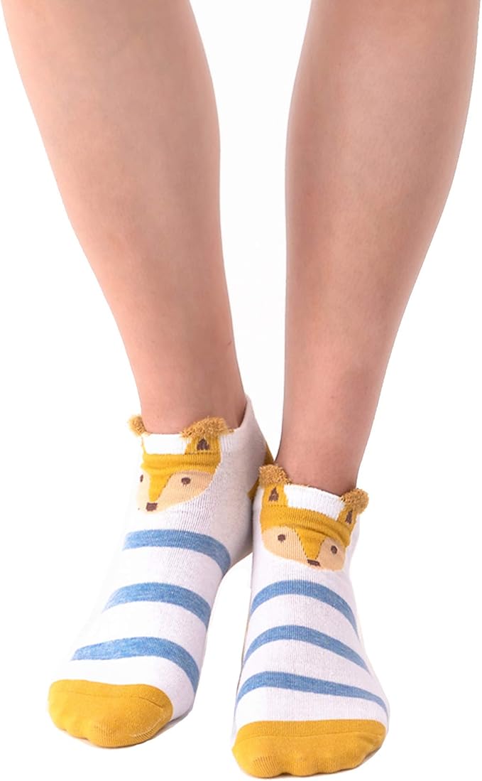 9 Pairs of Women's Socks Cute & Funny Animal Cotton Socks