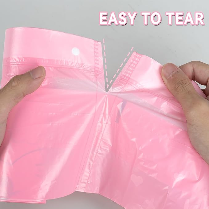 40 Count Cat Litter Box Liners for Automatic Cat Litter Box and Litter-Robot 4/3, Heavy-Duty, Extra Thick, Pink