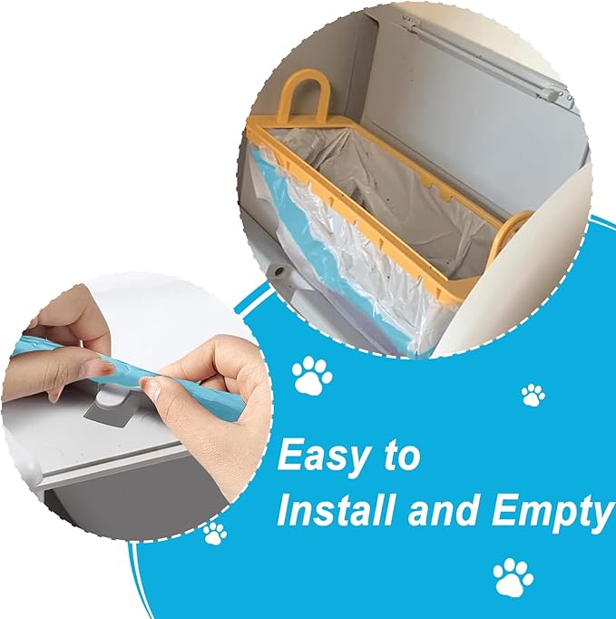 120Counts Litter Box Liners Compatible with MW-SC01, Self-Cleaning Cat Litter Box Bags,Automatic Cleaning Cat Litter Box Liners（18X12inch）