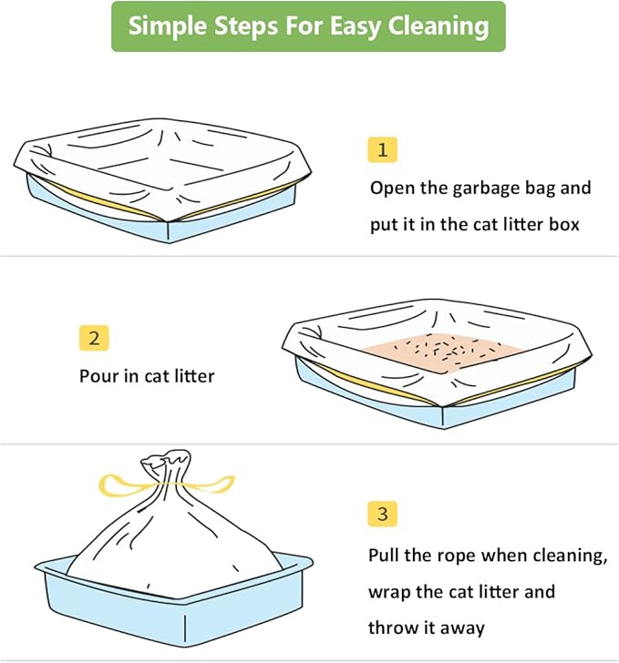 20 Count Small Cat Litter Box Liners