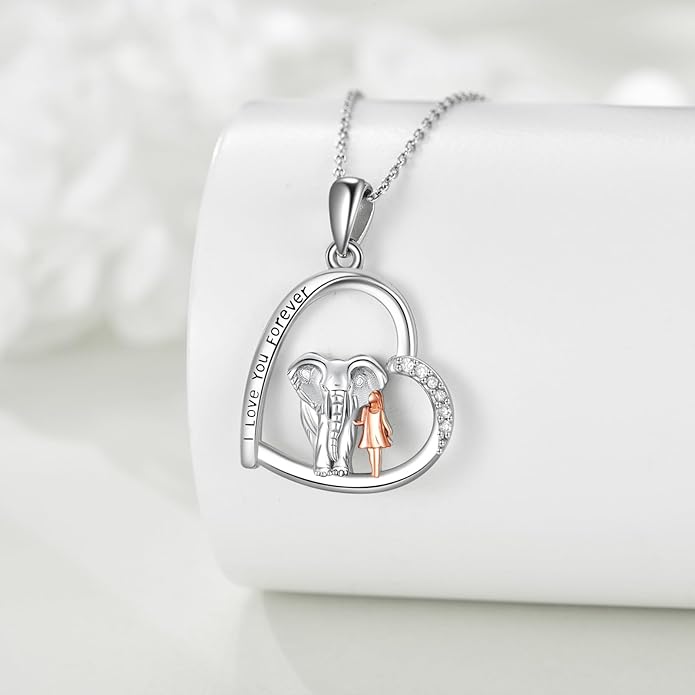 Animal and Human Necklace Sterling Silver 925 Cute Animal Necklaces Jewelry Gift For Women