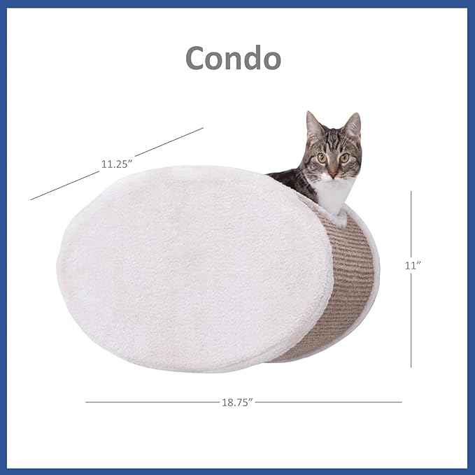 TRIXIE Wall Mounted Cat Lounge Set, Hammock and Condo with Two Steps, Cat Furniture, Scratching Post, Brown