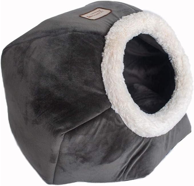 Armarkat Cat Bed Model C80CSH/MB Gray Velvet 18 x 18 x 14