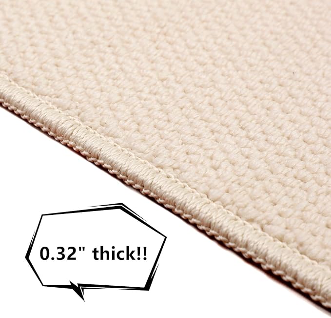 SHENGOCASE 67"x 23.6" Thickened Cat Wall Climbing Carpet, Cat Wall Furniture, Wall Scratcher, Scratching Post, Couch Sofa Protector (Creamy-White)